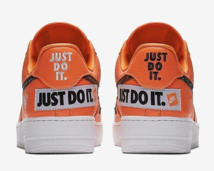 Men's Air Force 1 '07 Premium Low Just Do It Orange Shoes