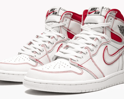 Men's Air Jordan 1 Retro High OG Phantom Sail Red Shoes