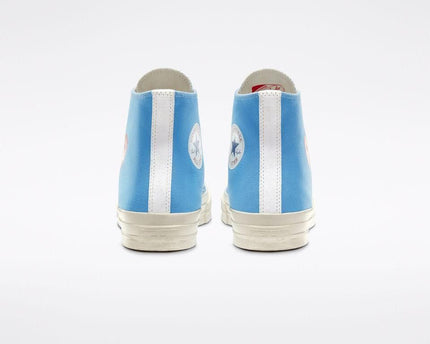 Men's Play Comme Des Garcons X Converse High Top Blue Shoes