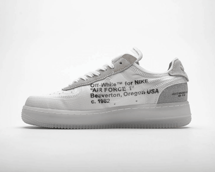 Men's Off White x Air Force 1 Low White Shoes