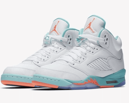 Men's Air Jordan 5 Light Aqua Shoes