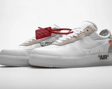 Men's Off White x Air Force 1 Low White Shoes
