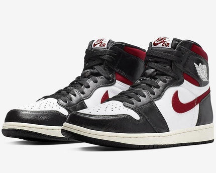 Men's Air Jordan 1 Black White Gym Red Shoes