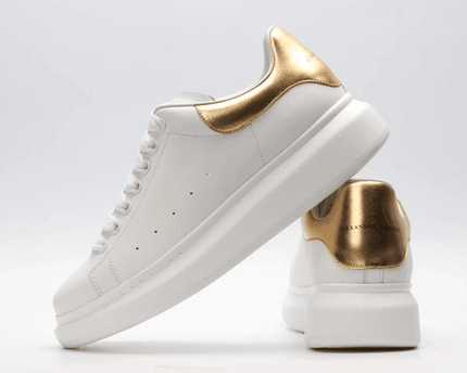 Men's Alexander MCQueen Oversized Sole Leather Sneakers Shoes V5