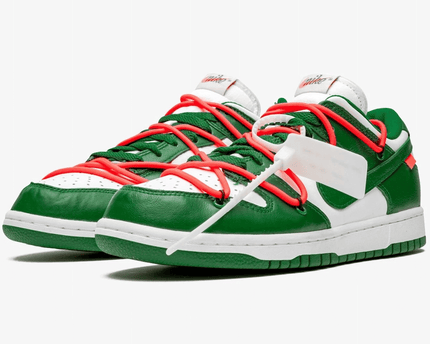 Men's Off White x Dunk SB Low Pine Green Shoes