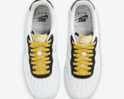 Men's Air Force 1 Low Gold Reflective Zebra Swooshes Shoes