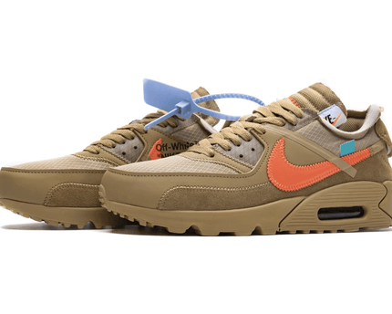 Men's Off White x Air Max 90 Desert Ore Shoes