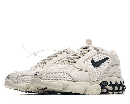 Men's Air Zoom Spiridon Cage 2 Stussy Fossil Shoes A15