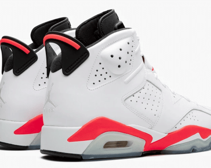 Men's Air Jordan 6 Retro White Infrared Shoes