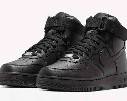 Men's Air Force 1 Mid Triple Black Shoes