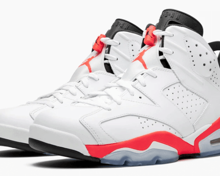 Men's Air Jordan 6 Retro White Infrared Shoes