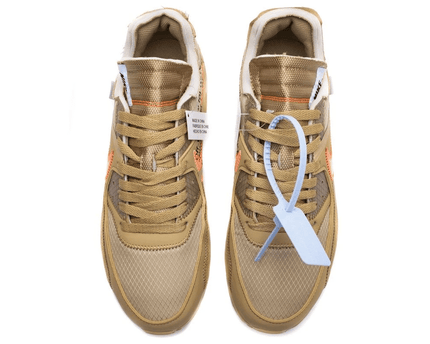 Men's Off White x Air Max 90 Desert Ore Shoes