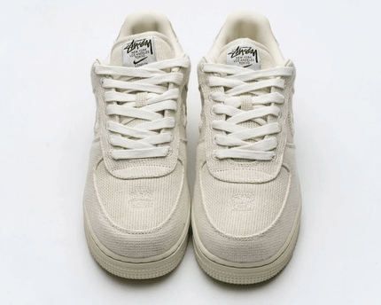 Men's Stussy x Air Force 1 Low Fossil Stone Shoes