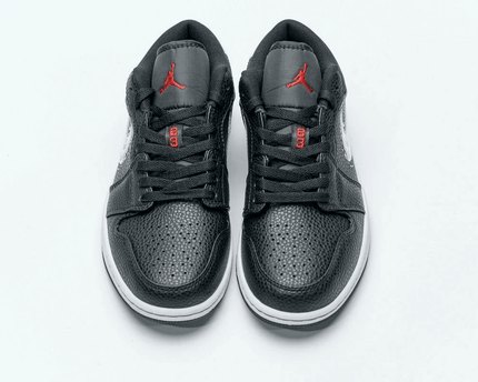 Men's Air Jordan 1 Low Brushstroke Swoosh Shoes