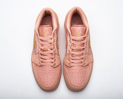Men's Air Jordan 1 Low Coral Stardust Shoes