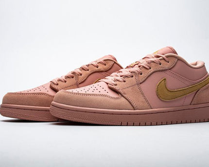 Men's Air Jordan 1 Low Coral Stardust Shoes