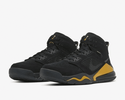 Men's 4D Air Jordan Mars 270 DMP Black Metallic Gold Shoes