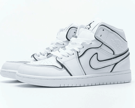 Men's Air Jordan 1 Mid Iridescent Outline Shoes