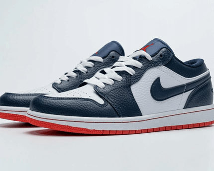 Men's Air Jordan 1 Low Obsidian Ember Glow Shoes