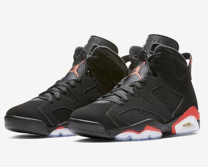 Men's Air Jordan 6 Black Infrared Shoes