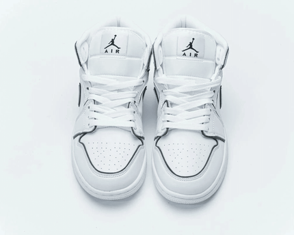 Men's Air Jordan 1 Mid Iridescent Outline Shoes