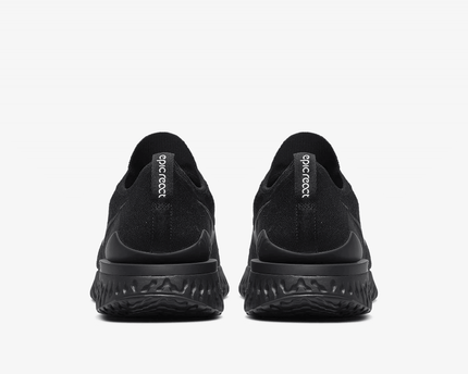 Men's Epic React Flyknit 2 Triple Black Shoes
