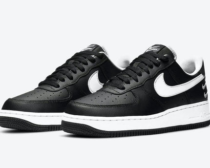 Men's Air Force 1 Low Double Mini Swooshes Black Shoes