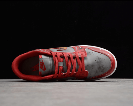 Men's SB Dunk Low Red Grey Shoes