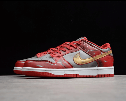 Men's SB Dunk Low Red Grey Shoes