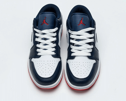 Men's Air Jordan 1 Low Obsidian Ember Glow Shoes