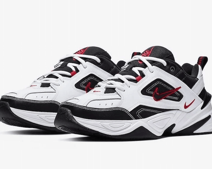 Men's M2K Tekno White Black Red Shoes