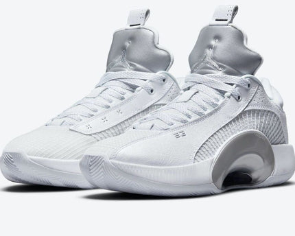 Men's Air Jordan 35 XXXV White Metallic Shoes
