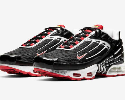 Men's Air Max Plus III Black White Track Red Shoes