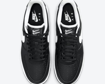 Men's Air Force 1 Low Double Mini Swooshes Black Shoes