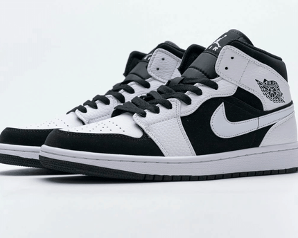 Men's Air Jordan 1 Mid Tuxedo Shoes