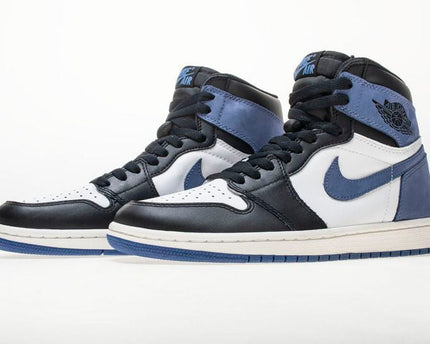 Men's Air Jordan 1 High Retro Blue Moon Shoes