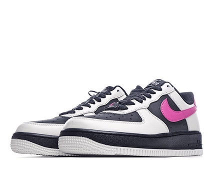 Men's Air Force 1 White Black Pink Shoes
