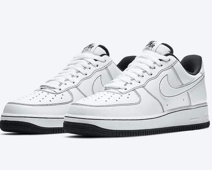 Men's Air Force 1 Low Black Contrast Stitching Shoes