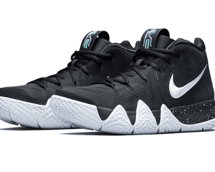 Men's Kyrie 4 Ankle Taker Black White Shoes