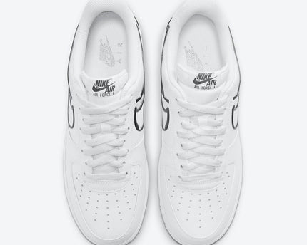 Men's Air Force 1 Low Added Silver Heel Brace Shoes