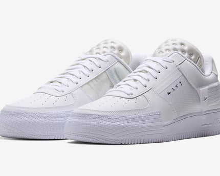 Men's Air Force 1 Type Crisp White Shoes