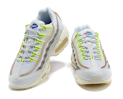 Men's Air Max 95 White Green Lace Shoes