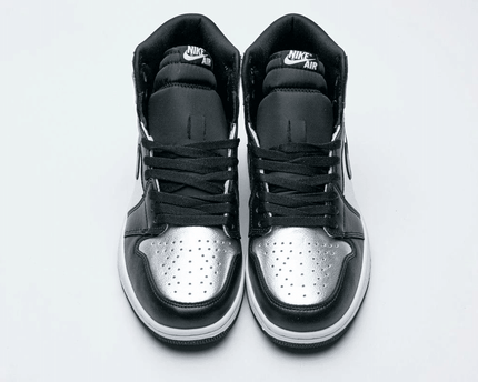 Men's Air Jordan 1 High OG Metallic Silver Shoes