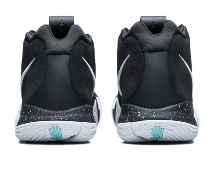 Men's Kyrie 4 Ankle Taker Black White Shoes