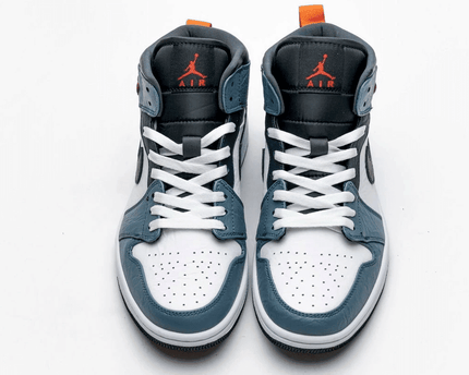 Men's Air Jordan 1 Mid Facetasm Blue Teal Shoes
