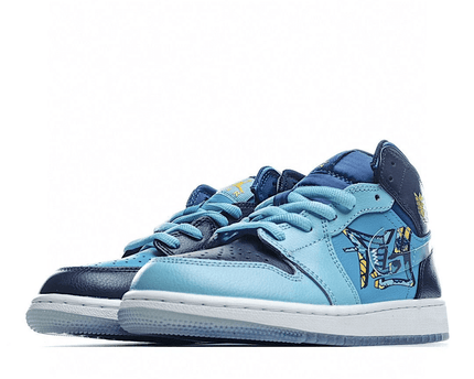 Men's Air Jordan 1 Mid Fly Blue Shoes