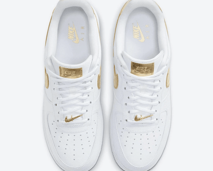 Men's Air Force 1 Low Releasing Gold Foil Swooshes Shoes