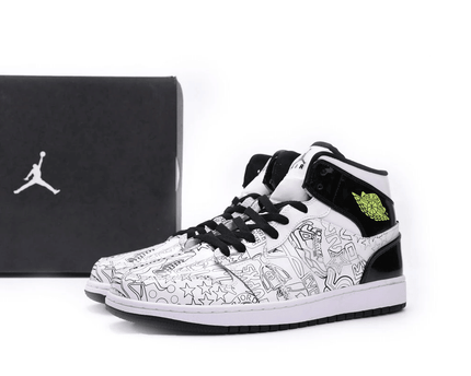 Men's Air Jordan 1 Mid SE GS DIY Shoes