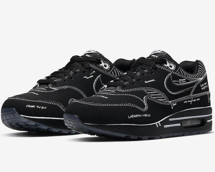 Men's Air Max 1 Tinker Sketch To Shelf Black Schematic Shoes