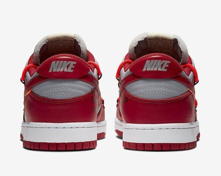 Men's Dunk Low Off White University Red Shoes